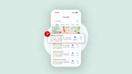 Google Business Profile mostrato nei risultati di ricerca Google con scheda attività in evidenza su Google Maps